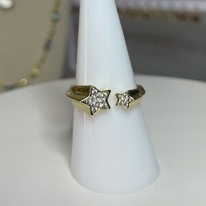 Size 8 Double Star Ring